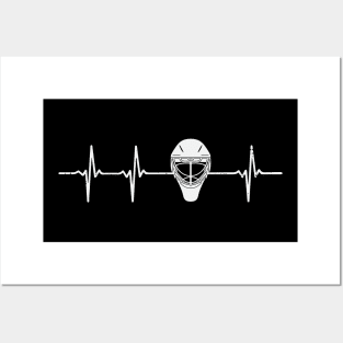 Ice Hockey Goalie Heartbeat Goaltender Gift Posters and Art